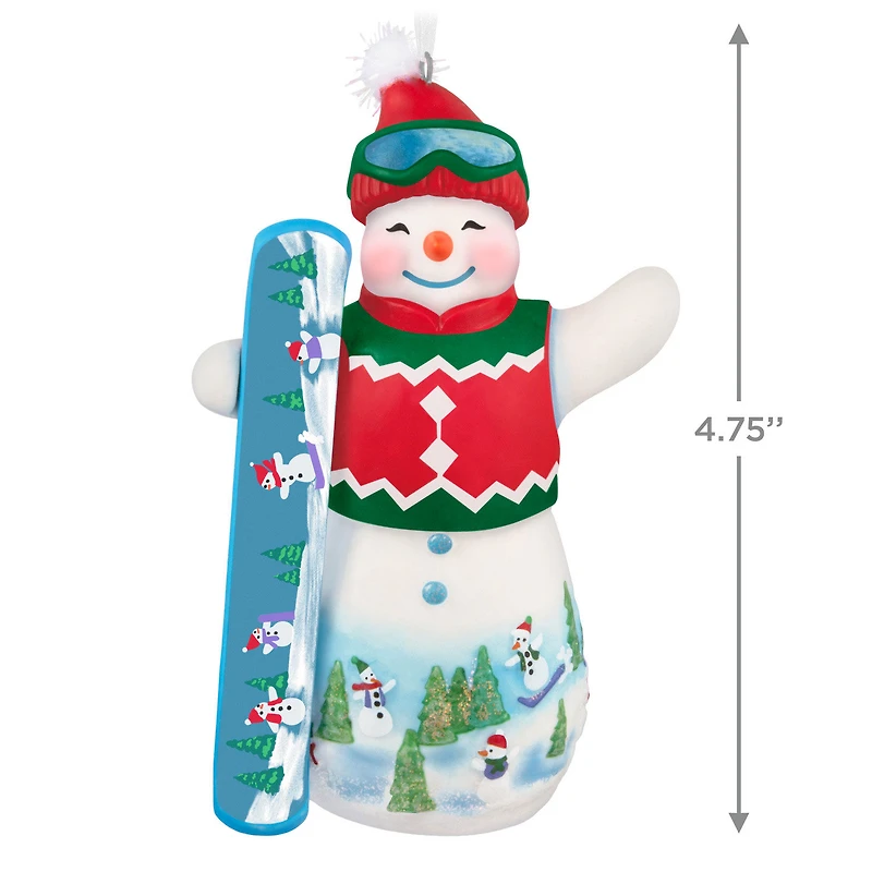 Snowtop Lodge Ollie U. Halfpipe Porcelain Ornament for only USD 28.99 | Hallmark