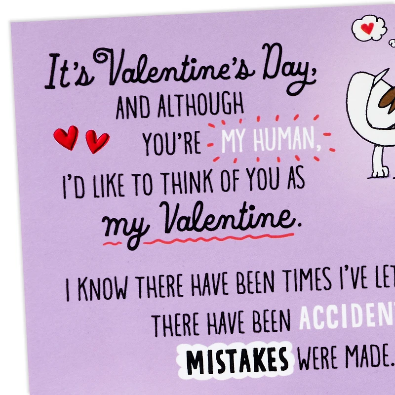You're My Human Funny Valentine's Day Card From the Dog for only USD 3.99 | Hallmark