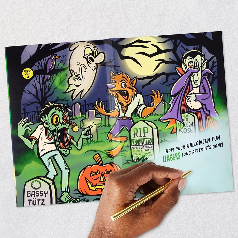Farting Monsters Funny Halloween Card With Sound for only USD 7.99 | Hallmark
