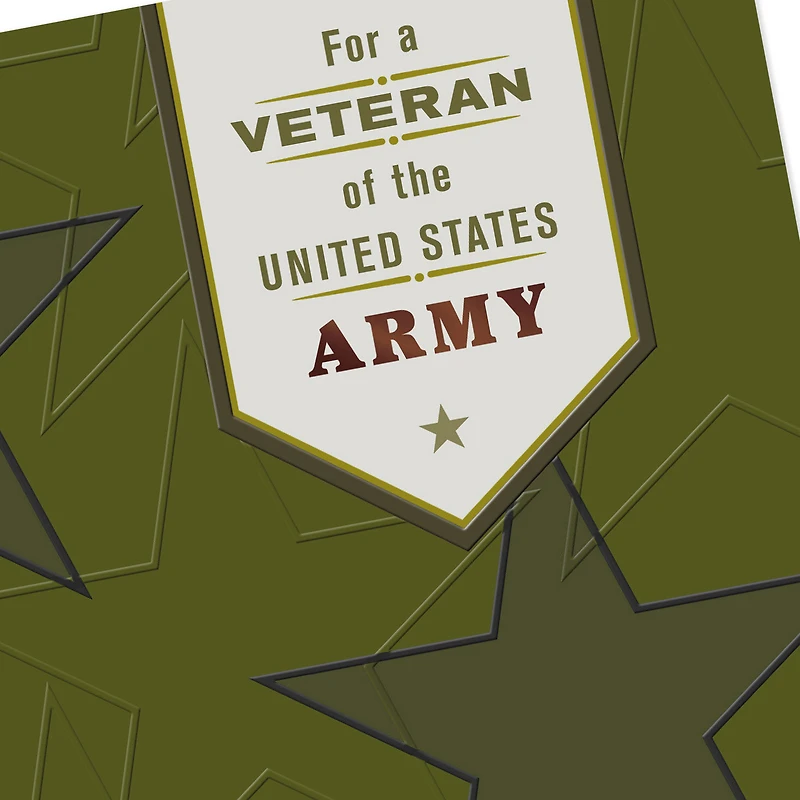 U.S. Army Thank You for Your Service Veterans Day Card for only USD 2.99 | Hallmark
