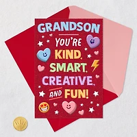 Smart, Creative and Fun Valentine's Day Card for Grandson for only USD 4.59 | Hallmark