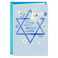 Peace, Freedom and Love Dove and Star of David Hanukkah Card for only USD 2.99 | Hallmark
