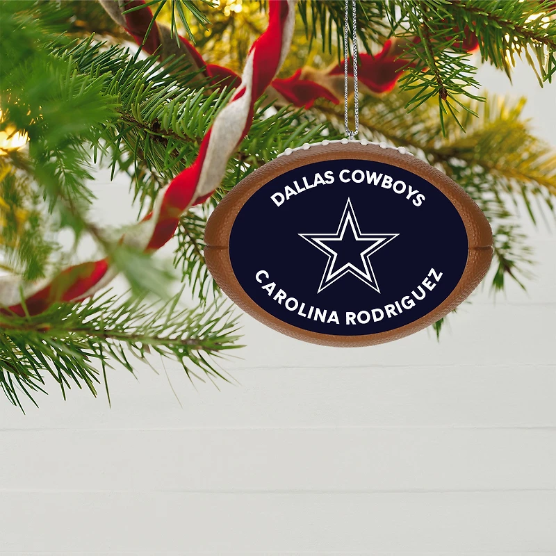 NFL Dallas Cowboys Football Personalized Ornament, Custom Text for only USD 30.99 | Hallmark