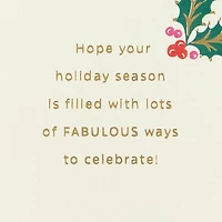 Fabulous Ways to Celebrate Christmas Card for only USD 4.99 | Hallmark