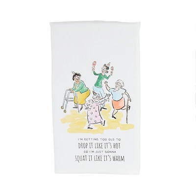 Mud Pie Drop It Like It's Hot Funny Tea Towel for only USD 9.99 | Hallmark