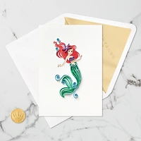 Disney The Little Mermaid A Dream Come True Quilled Paper Handmade Card for only USD 13.59 | Hallmark