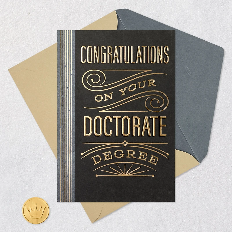 Dedication and Hard Work Graduation Card for Doctorate for only USD 4.59 | Hallmark