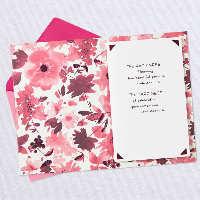 Every Kind of Happiness Pink Flowers Birthday Card for only USD 7.59 | Hallmark