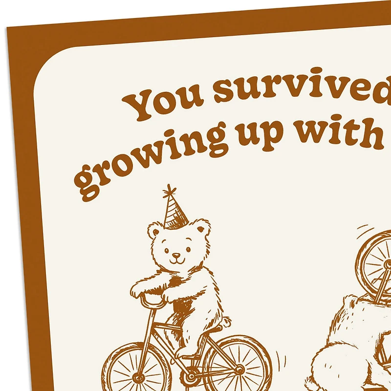 You Survived Growing Up With Me Funny Birthday Card for Sibling for only USD 3.99 | Hallmark