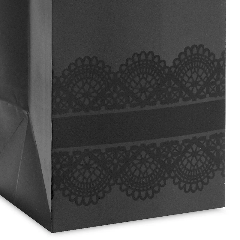 13" Black Lace Wine Gift Bag for only USD 4.49 | Hallmark