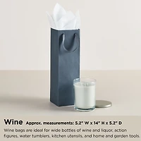 14" Kraft and White Ombré Chevron Large Holiday Wine Gift Bag for only USD 4.49 | Hallmark