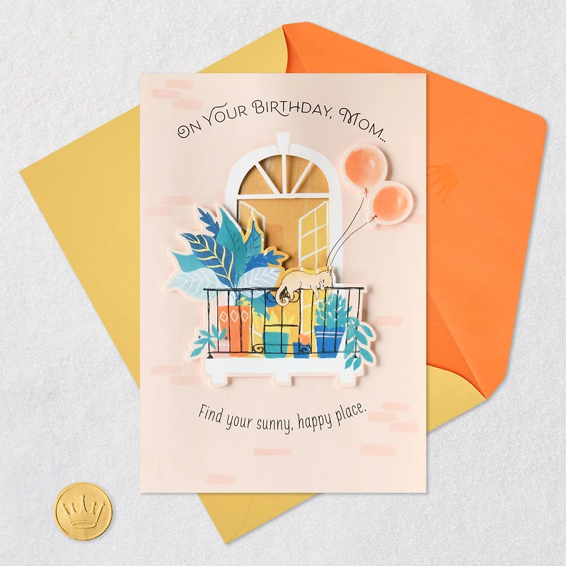 Find Your Sunny, Happy Place Birthday Card for Mom for only USD 6.99 | Hallmark
