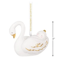 Grandbaby's First Christmas Swan 2025 Porcelain Ornament for only USD 30.99 | Hallmark