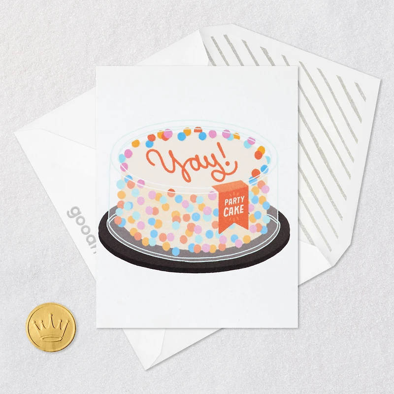 Yay Party Cake Celebration Card for only USD 3.99 | Hallmark