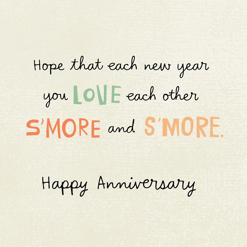 Love Each Other S'more Anniversary Card for only USD 2.99 | Hallmark