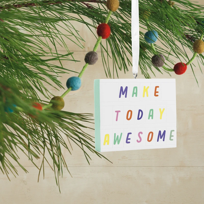 Make Today Awesome Letter Board Hallmark Ornament for only USD 14.99 | Hallmark