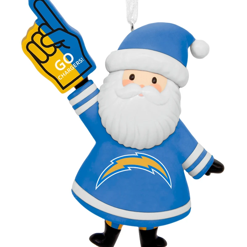 NFL Los Angeles Chargers Santa Fan Hallmark Ornament for only USD 12.99 | Hallmark