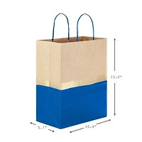 13" Blue and Kraft Paper 6-Pack Gift Bag for only USD 17.99 | Hallmark