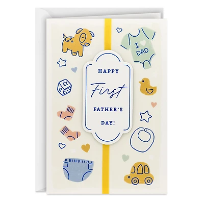 Baby Icons First Father's Day Card for only USD 6.99 | Hallmark