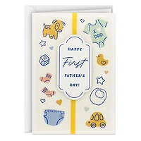 Baby Icons First Father's Day Card for only USD 6.99 | Hallmark