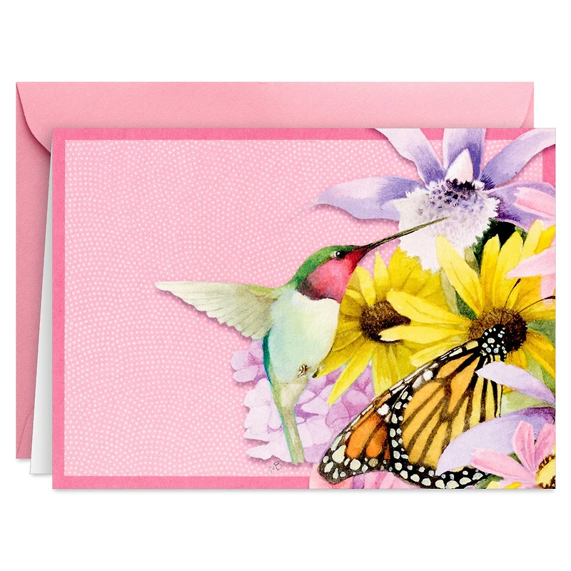 Marjolein Bastin Hummingbird and Butterfly Boxed Blank Notes, Pack of 20 for only USD 10.99 | Hallmark