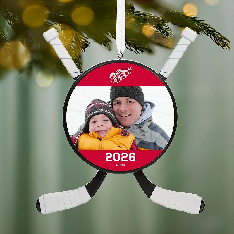 NHL Detroit Red Wings® Hockey Personalized Ornament, Custom Photo and Text for only USD 30.99 | Hallmark