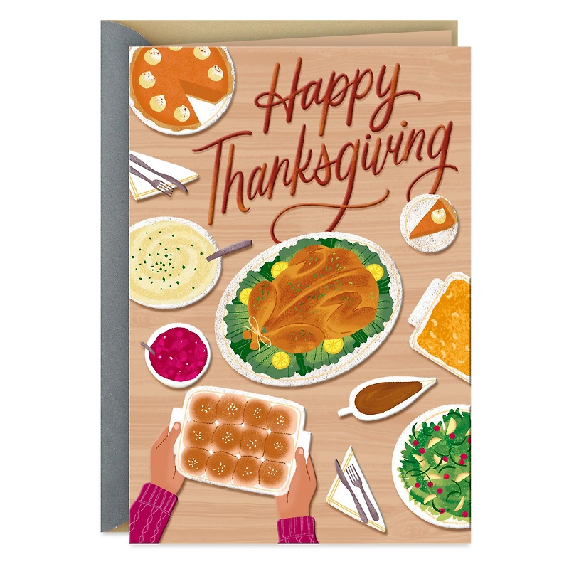 Pass the Blessings and Pour on the Thanks Thanksgiving Card for only USD 3.59 | Hallmark