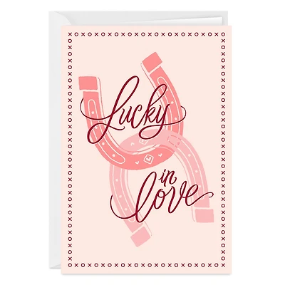 Lucky in Love Horseshoes Custom Valentine's Day Card for only USD 4.99 | Hallmark