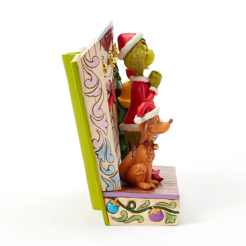 Jim Shore Grinch and Friends Light-Up Storybook Figurine, 6.2" for only USD 89.99 | Hallmark