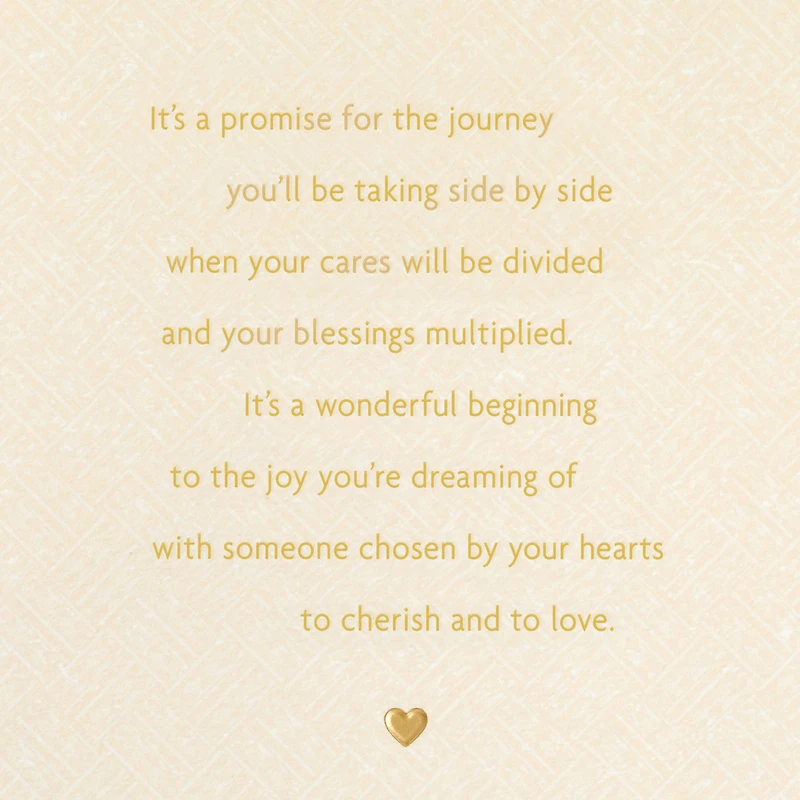 When Two Beautiful Souls Become as One Wedding Card for only USD 3.99 | Hallmark