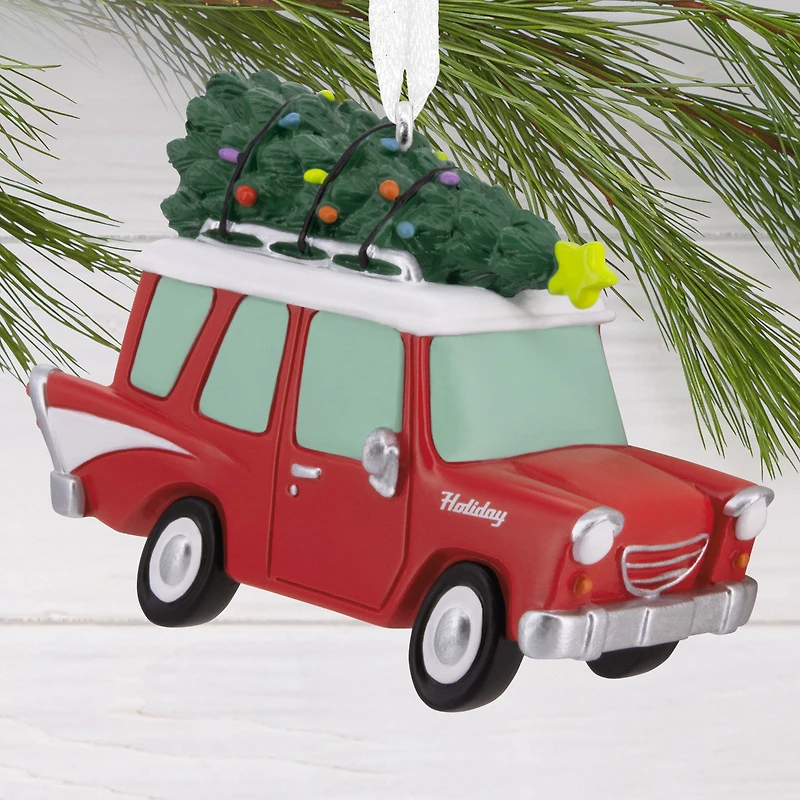 Red Car With Tree Hallmark Ornament for only USD 14.99 | Hallmark