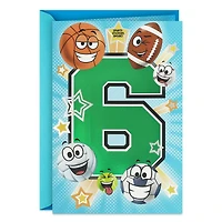 You're An Amazing Kid 6th Birthday Card With Sports Stickers for only USD 4.99 | Hallmark
