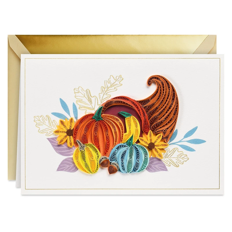 Filled With Happy Moments Quilled Paper Handmade Thanksgiving Card for only USD 12.99 | Hallmark