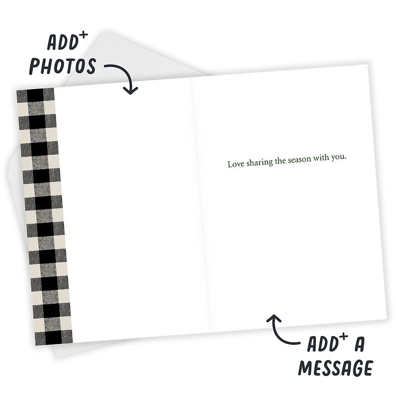 Buffalo Plaid Frame Custom Christmas Card for only USD 4.99 | Hallmark