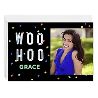 Personalized Woo Hoo Confetti Celebration Photo Card for only USD 4.99 | Hallmark