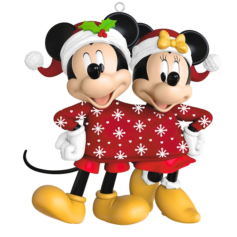 Disney Mickey and Minnie Sweater-Sharing Sweethearts Ornament for only USD 25.99 | Hallmark