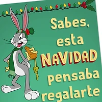 Looney Tunes™ Bugs Bunny Thought About Giving You Carrots Funny Spanish-Language Money Holder Christmas Card for only USD 2.99 | Hallmark