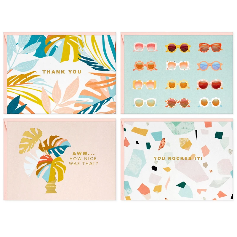 Tropical Style Assorted Blank Note Cards in Caddy, Pack of 40 for only USD 14.99 | Hallmark