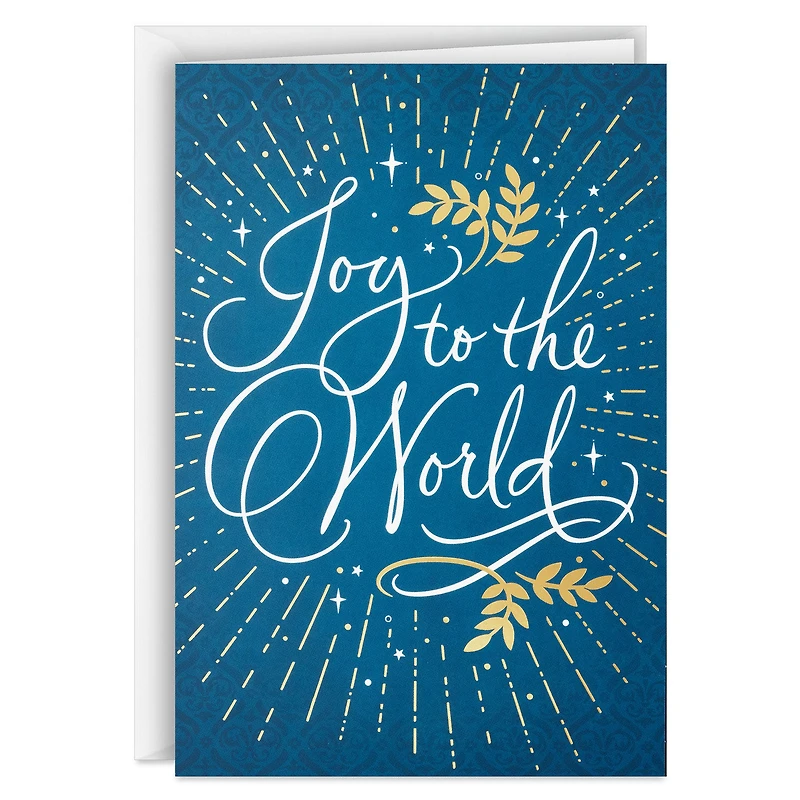 Joy to the World on Blue Boxed Christmas Cards, Pack of 40 for only USD 15.49 | Hallmark