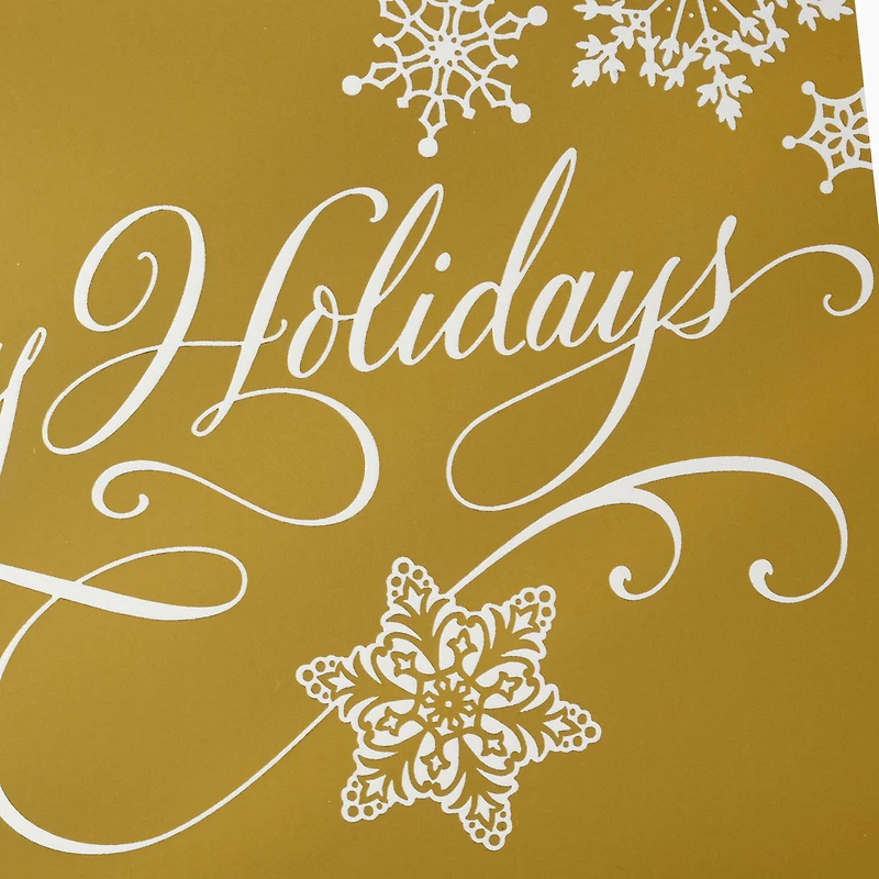 Snowflakes and Script on Gold Boxed Christmas Cards, Pack of 16 for only USD 15.49 | Hallmark