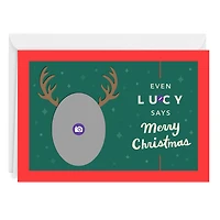Reindeer Face Custom Christmas Card From Pet for only USD 4.99 | Hallmark