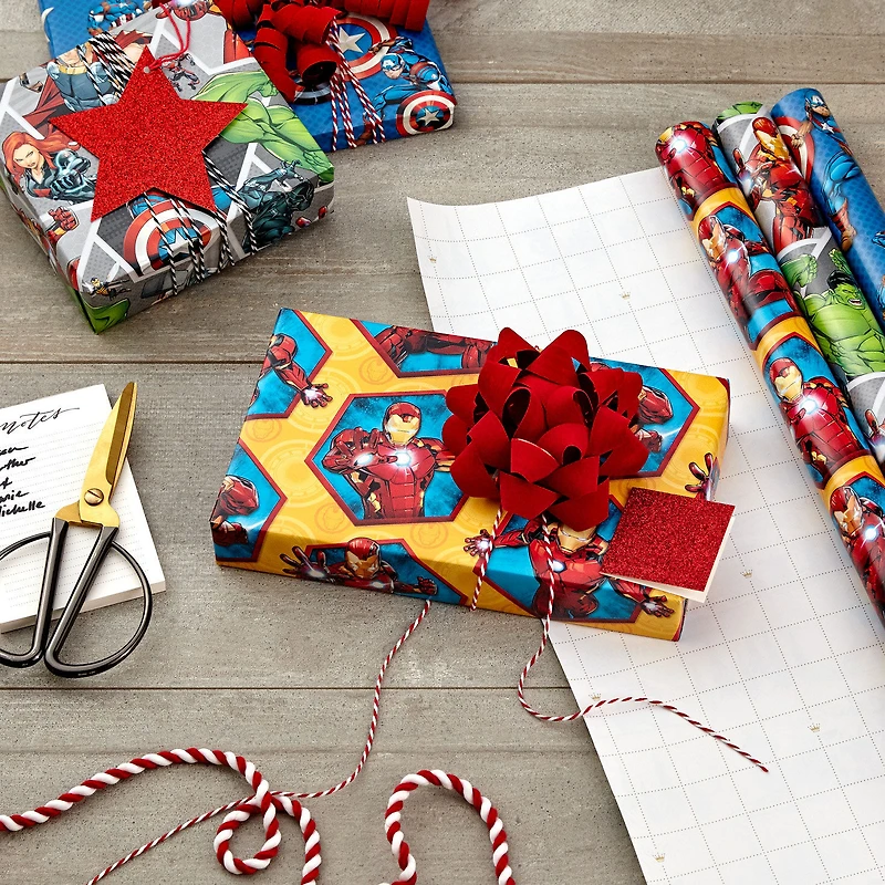 Marvel Avengers 3-Pack Wrapping Paper Roll Bundle, 60 sq. ft. total for only USD 16.99 | Hallmark