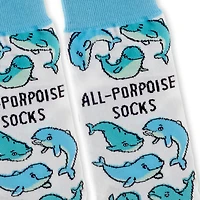 All-Porpoise Novelty Crew Socks for only USD 12.99 | Hallmark