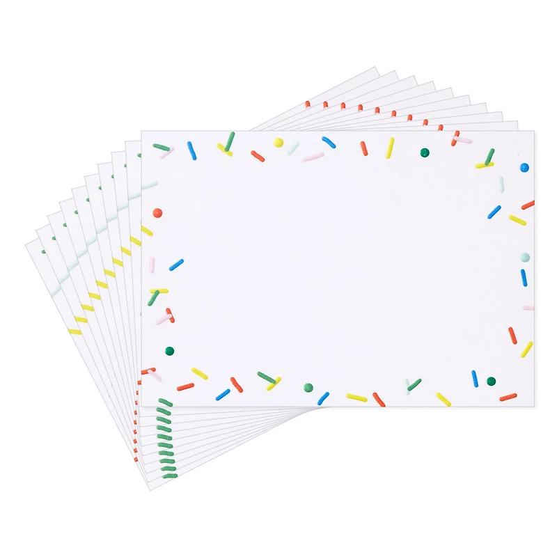 Confetti Sprinkles Border Flat Blank Notes, Pack of 10 for only USD 5.00 | Hallmark