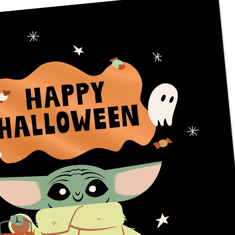 Star Wars: The Mandalorian™ Grogu™ and Ghosts Halloween Card for only USD 2.99 | Hallmark