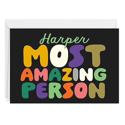 Most Amazing Person Custom Card for only USD 4.99 | Hallmark