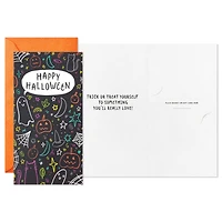 Spooky Doodles on Black Money Holder Halloween Cards, Pack of 6 for only USD 6.99 | Hallmark