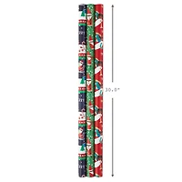 Santa Fun 3-Pack Christmas Wrapping Paper Assortment, 120 sq. ft. for only USD 16.99 | Hallmark