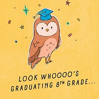 Owl in Mortarboard Cap 8th Grade Graduation Card for only USD 3.99 | Hallmark