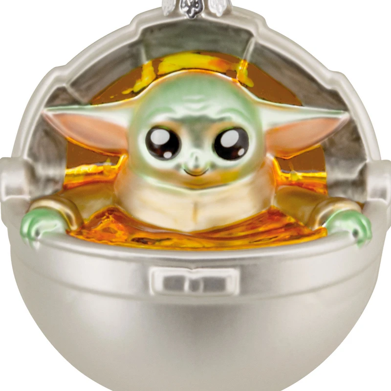 Star Wars: The Mandalorian™ Grogu in Pram Glass Hallmark Ornament for only USD 14.99 | Hallmark